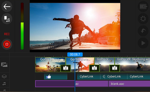 Phần mềm cắt chỉnh sửa video PowerDirector Video App